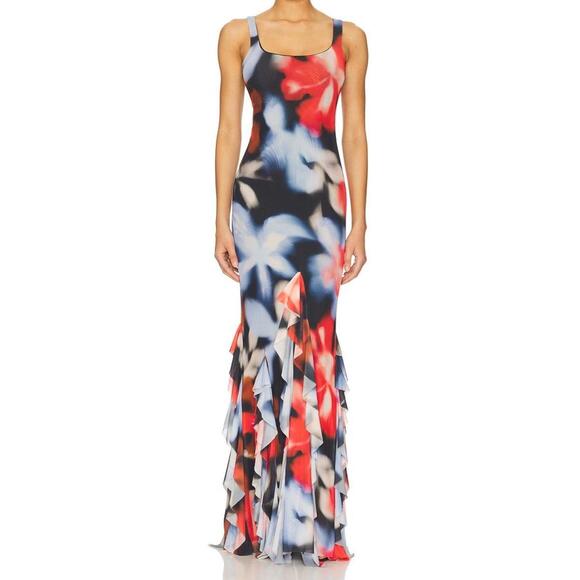 Radiant Long Dress in Red - Picture 1 of 5